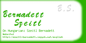 bernadett szeitl business card